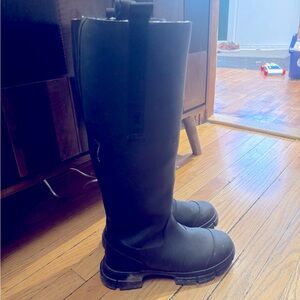 GANNI recycled rubber country boots